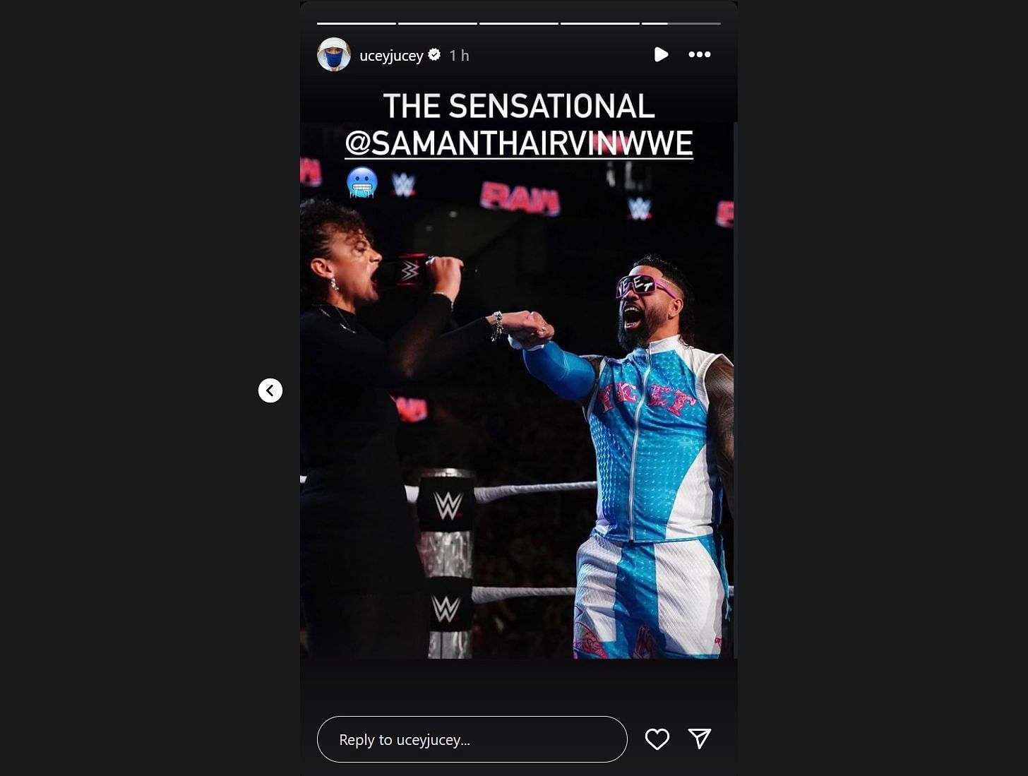 Screengrab of Jey Uso's Instagram Story (Image Credits: Official Instagram account of Jey Uso)